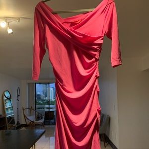 New with tags. Beautiful Catherine Malandrino off the shoulder midi dress.